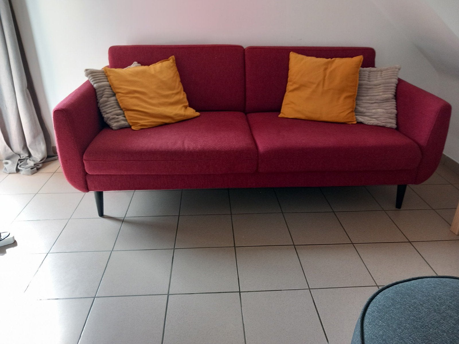 Zetel poef en tafeltje ikea, Maison & Meubles, Canapés | Salons, Enlèvement