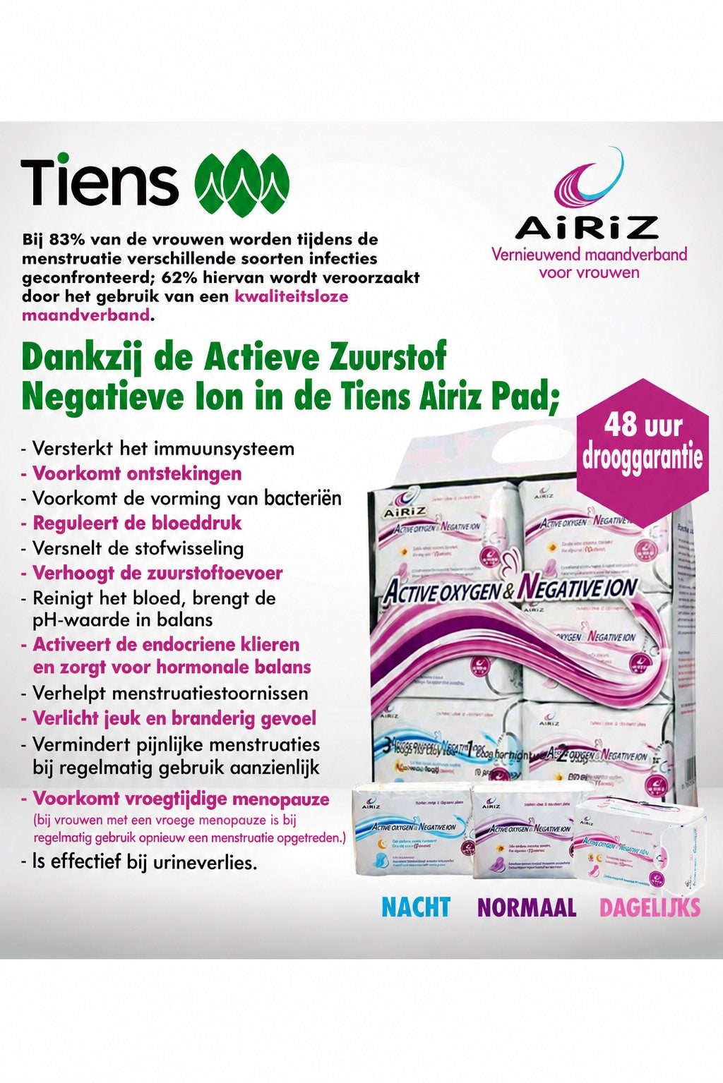 Maandverband, Enlèvement ou Envoi, Neuf