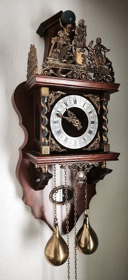 Horloge murale Zaandam, FHS, en parfait état, Antiquités & Art, Antiquités | Horloges, Enlèvement