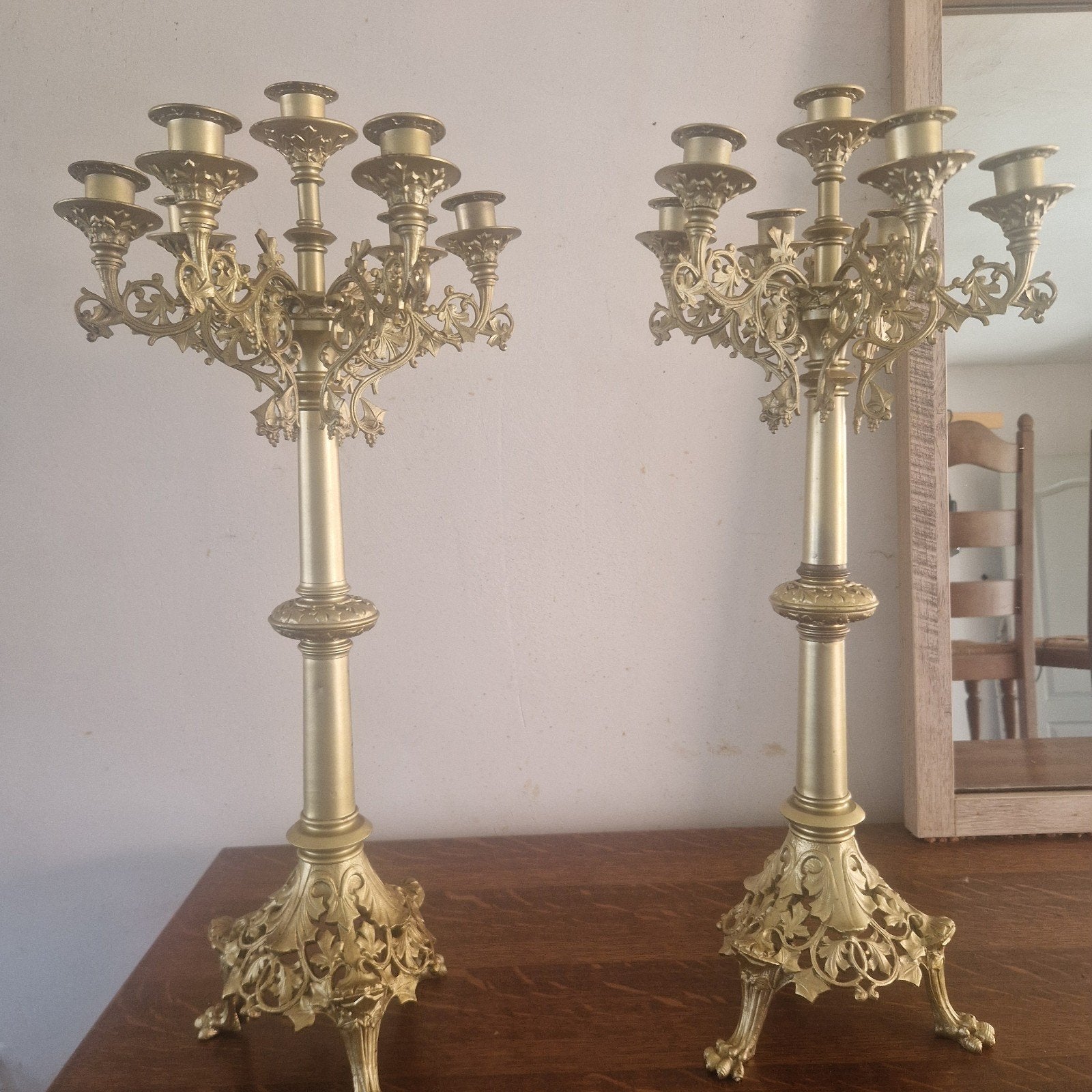 Kandelaars, Ophalen, Koper of Brons