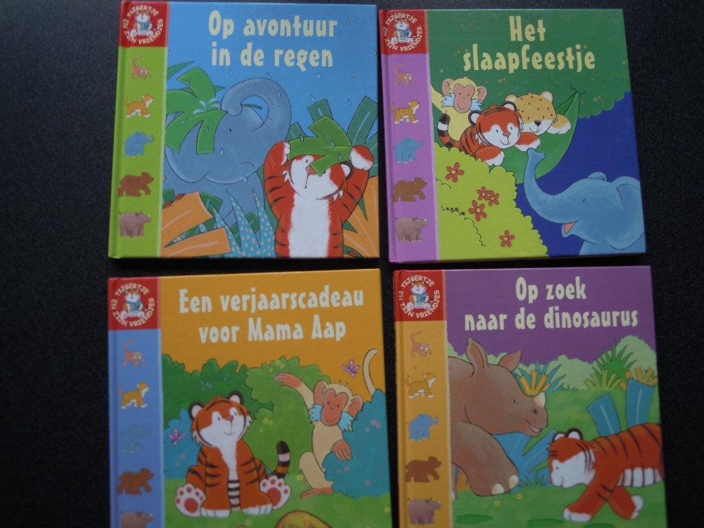 Tijgertje en zijn vriendjes  4 boekjes, Ophalen of Verzenden, Zo goed als nieuw