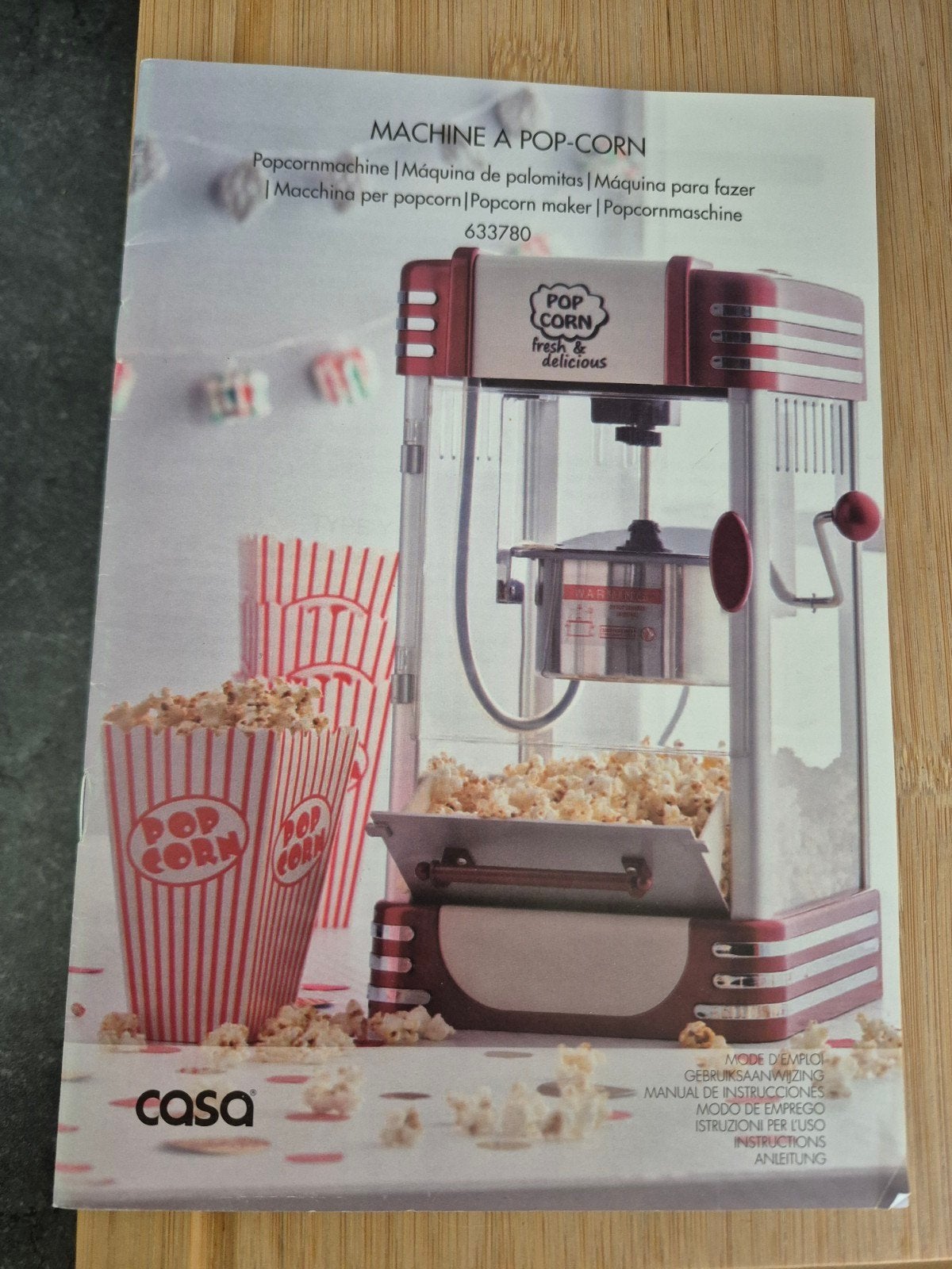 Machine à pop - corn vintage., Enlèvement, Utilisé, Plastique