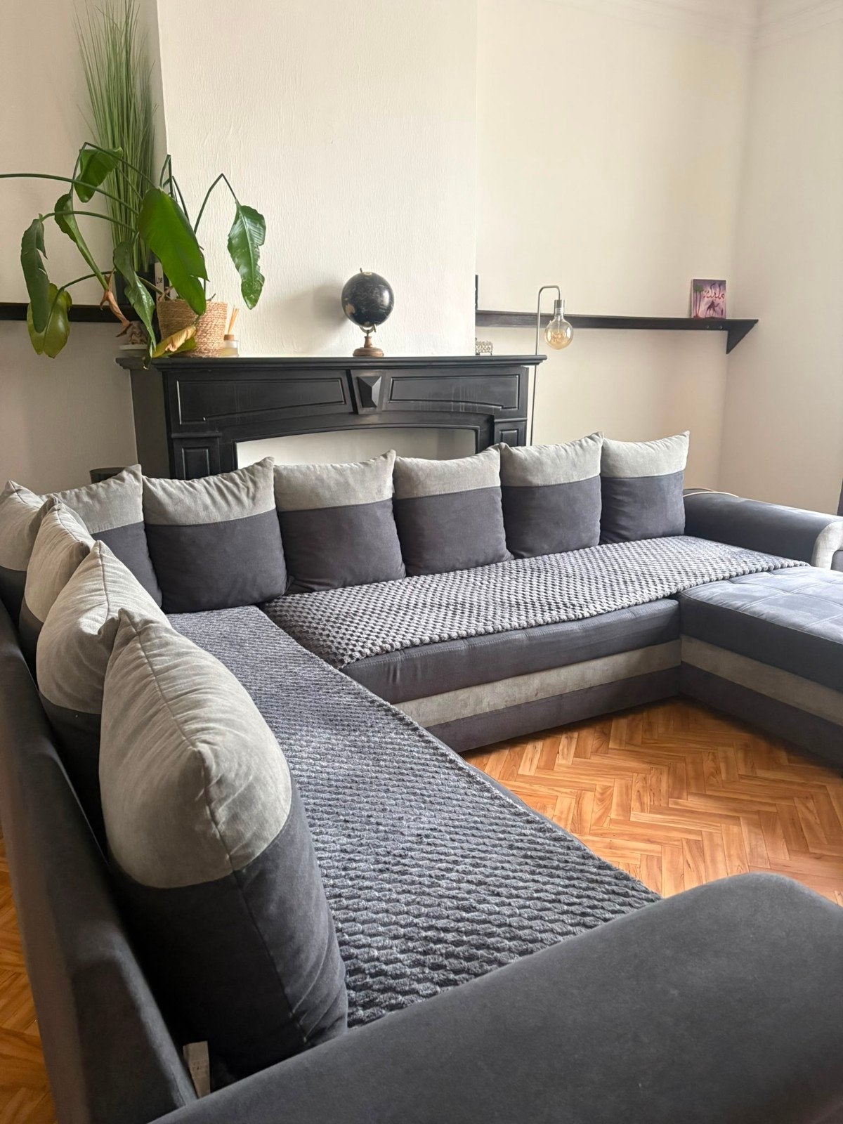 Canapé  d angle à donner, Maison & Meubles, Canapés | Coins salons complets, Utilisé, Tissus, Enlèvement