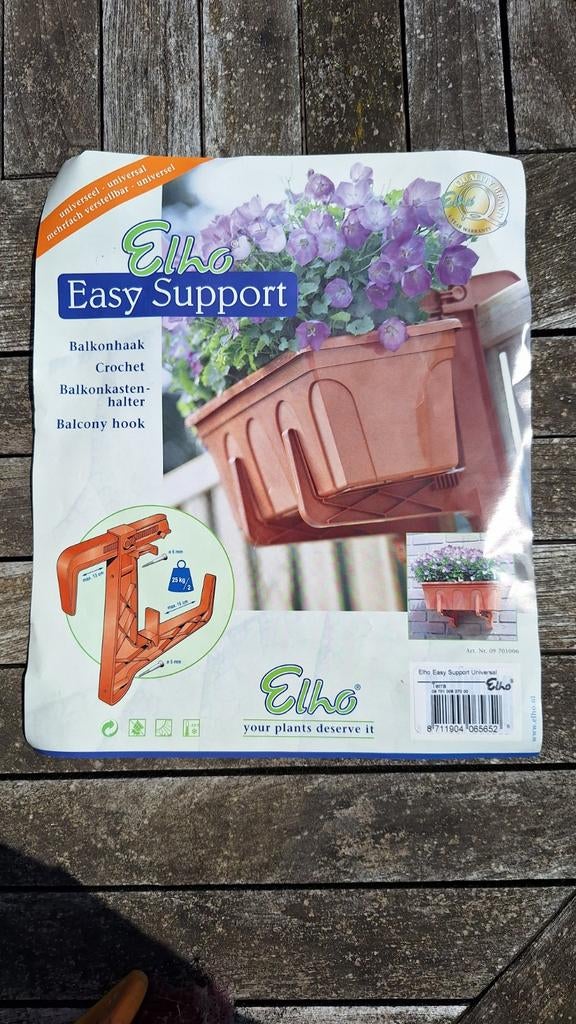 Houders voor bloembakken per set van 2 haken., Tuin en Terras, Kunststof, Minder dan 30 cm, Minder dan 60 cm, Nieuw