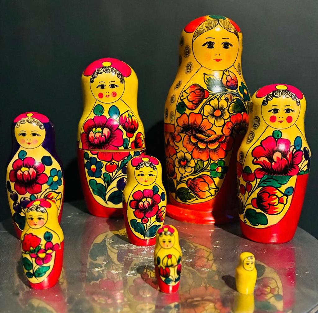 Authentieke matroesjka-pop Sovjet-Unie, Verzamelen, Ophalen of Verzenden, Zo goed als nieuw