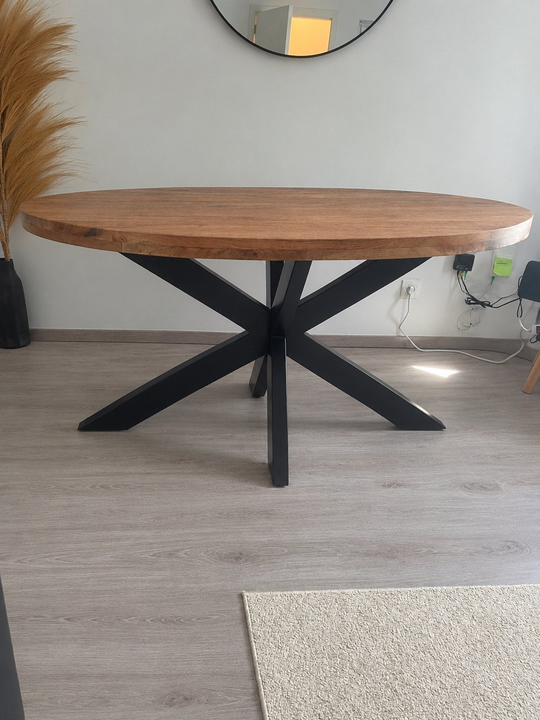 Mango hout eettafel ovaal, Ophalen, Nieuw, Ovaal