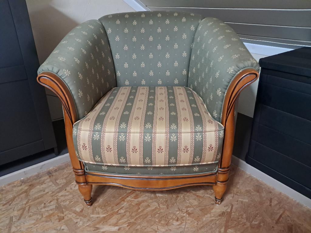 Superbe Bergère Louis XVI artisanale, Maison & Meubles, Fauteuils, 75 à 100 cm, Louis XVI, Comme neuf, Enlèvement