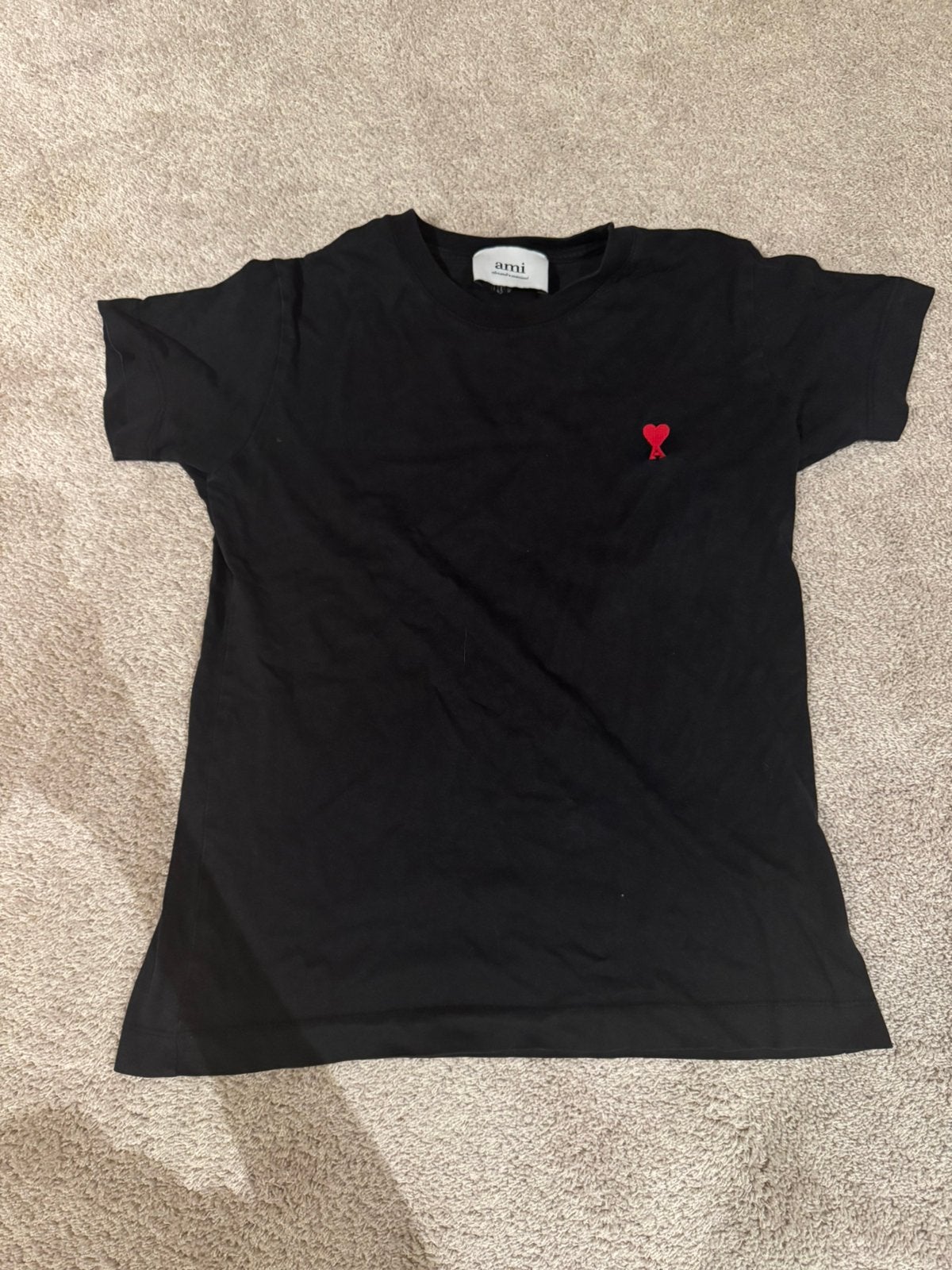 Ami paris shirt, Ophalen of Verzenden, Zo goed als nieuw, Maat 46 (S) of kleiner, Zwart