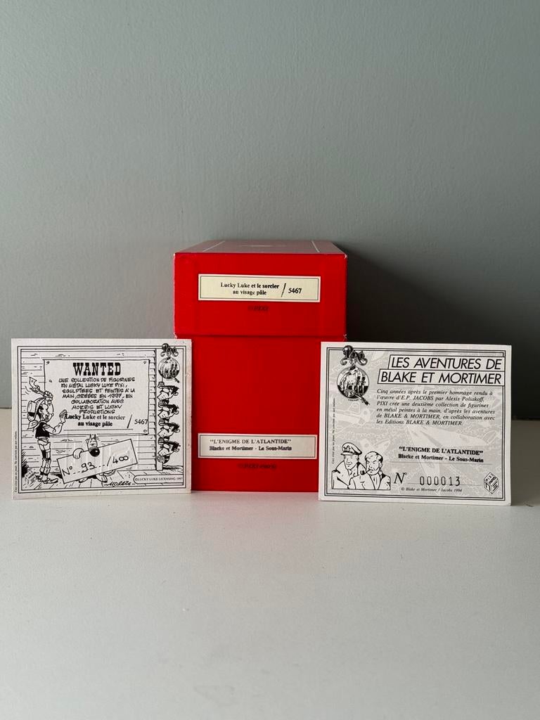 2 dozen + 2 certificaten - Blake & Mortimer - Lucky Luke, Ophalen of Verzenden, Zo goed als nieuw