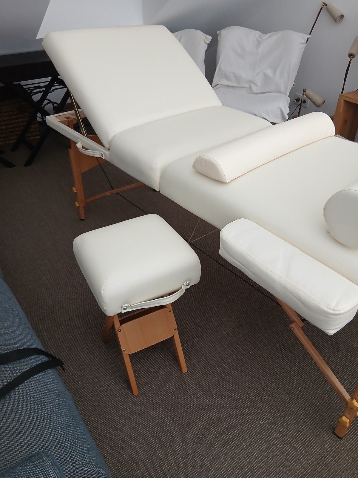 Table de massage pliante blanche., Enlèvement, Table de massage