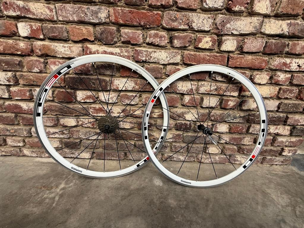 Shimano 9 speed wielset in mooie staat, Gebruikt, Aluminium, Racefiets, Ophalen