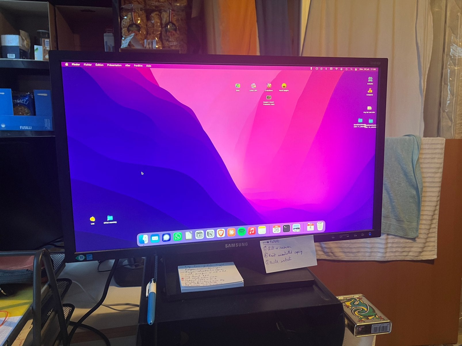 Ecran Samsung 23 pouces avec cable HDMI, Informatique & Logiciels, Moniteurs, DVI, 60 Hz ou moins, Enlèvement, Utilisé