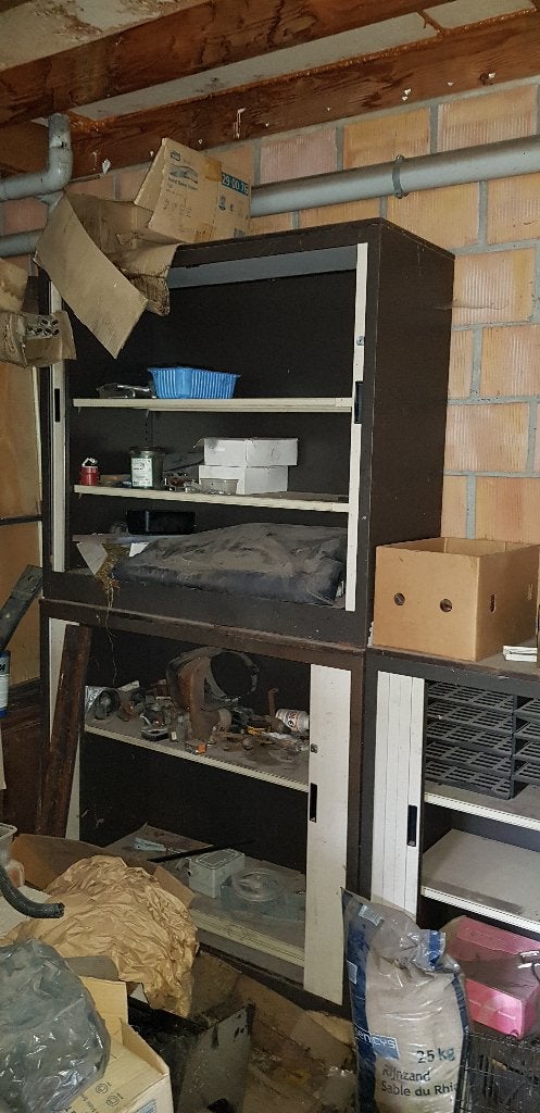 Werkplaats kasten met schuifdeuren, Ophalen, Gebruikt