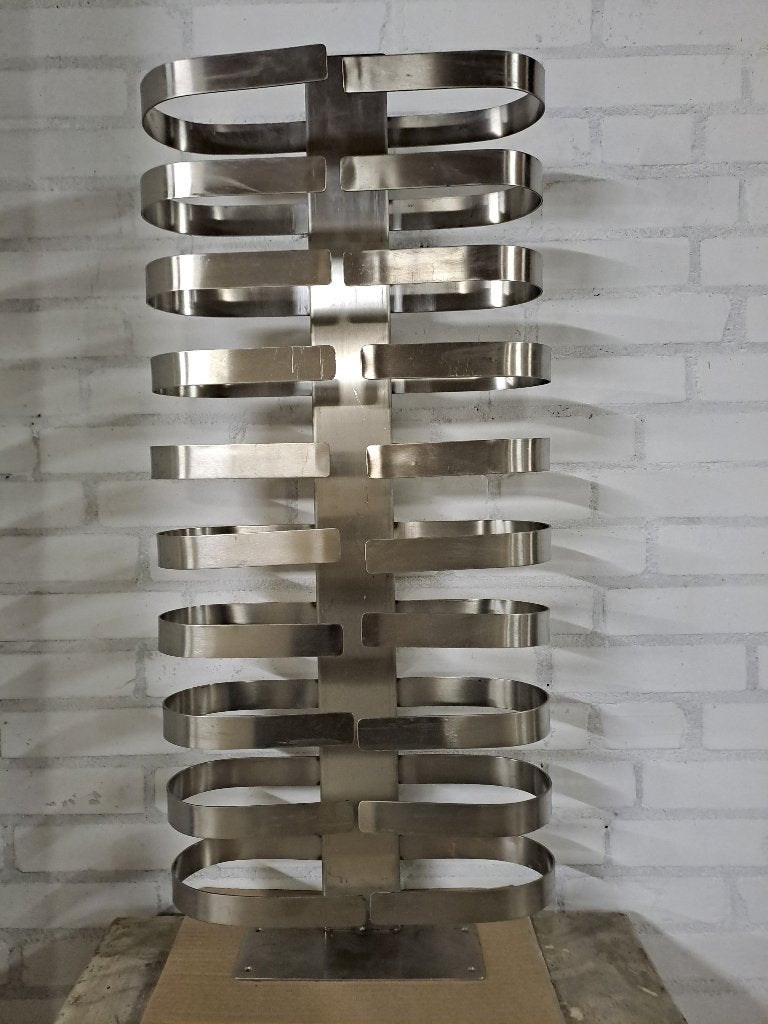 RVS display voor het tentoonstellen van riemen / ceinturen., Ophalen