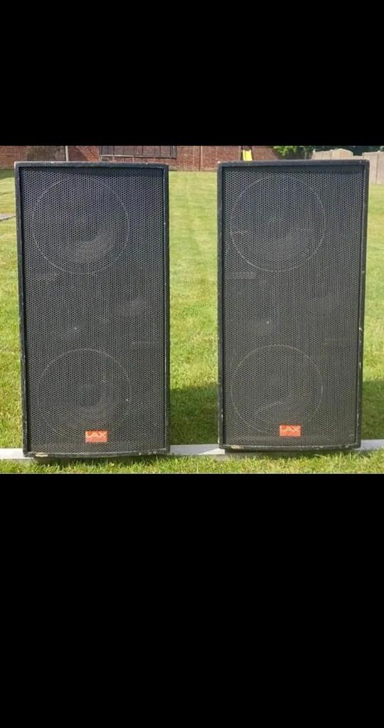 Paire de haut-parleurs amplifiés LAX Pro – Sonorisation HiFi, Enlèvement