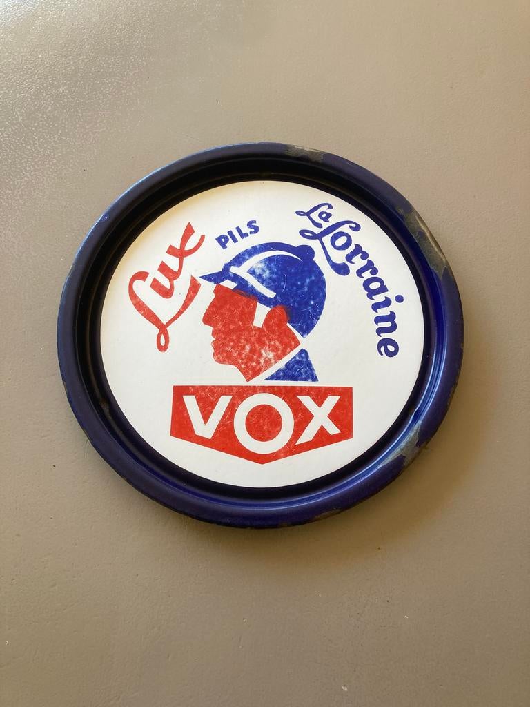 VOX lux pils emaille plateau, Ophalen of Verzenden