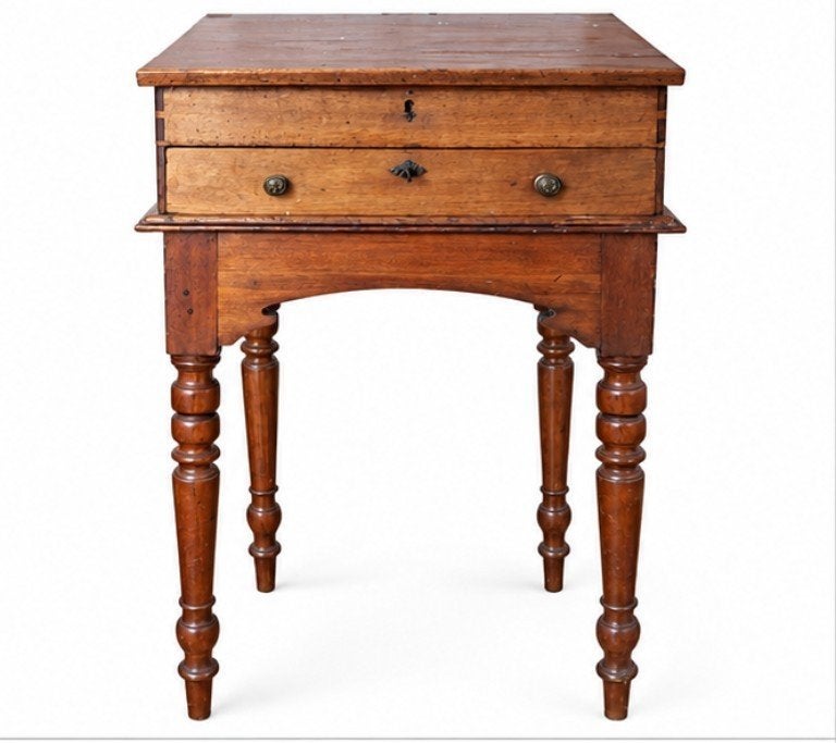 houten staantafel/ houten secretaire – neerklapbaar, Ophalen