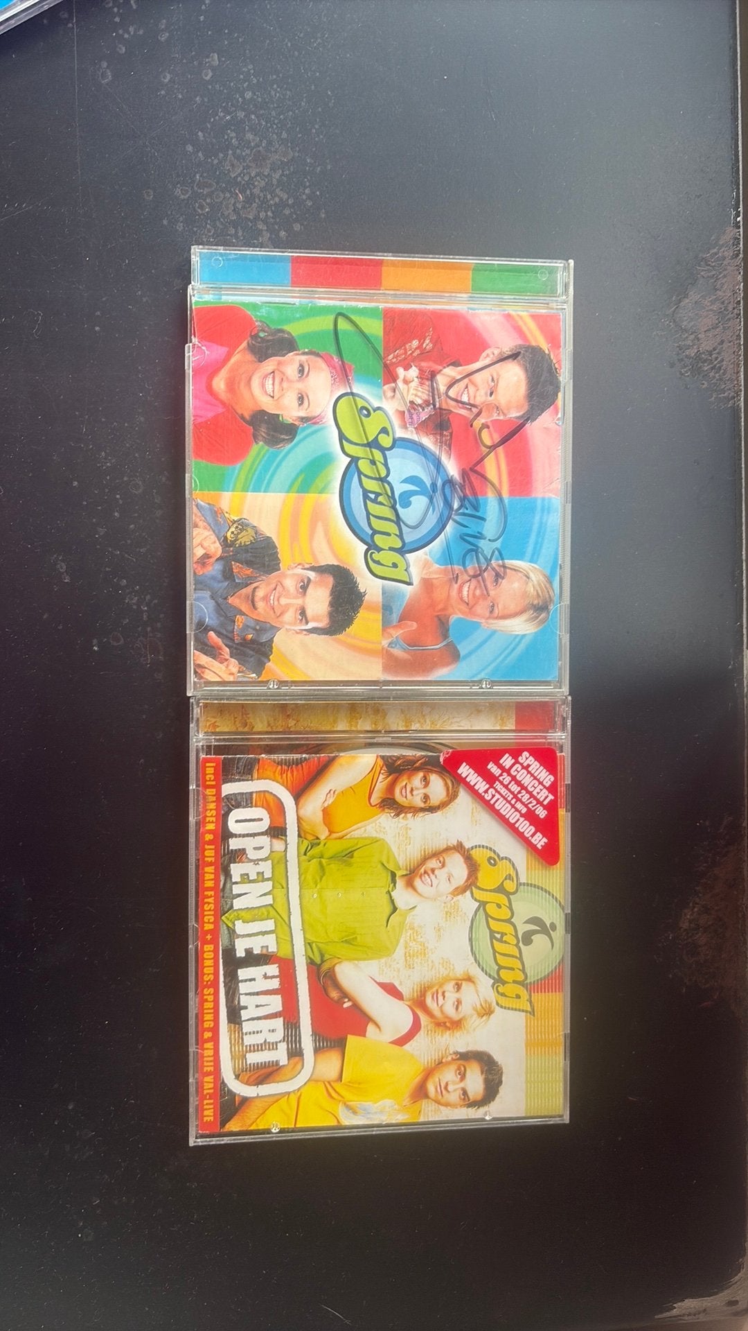 2 cd’s spring waarvan 1 gesigneerd door jelle cleymans, Ophalen of Verzenden, Gesigneerd