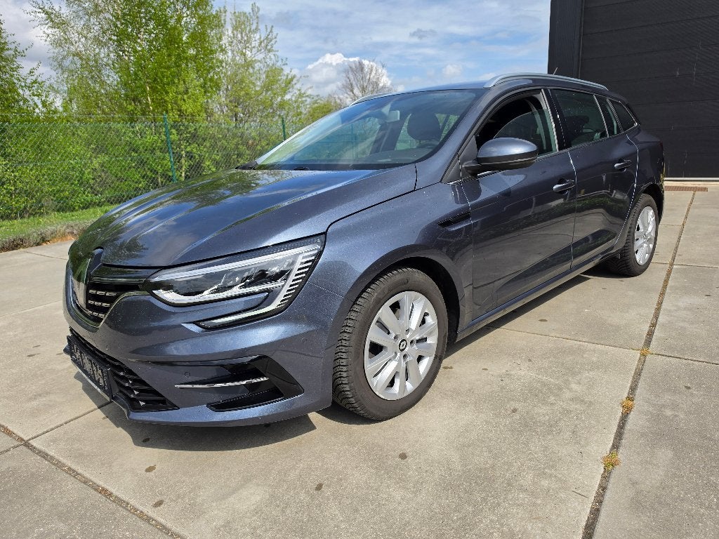Renault Megane Grand Tour 1.3 TCE BTW Auto + Garantie, Auto's, Blauw, Bedrijf, 5 deurs, Dealer onderhouden