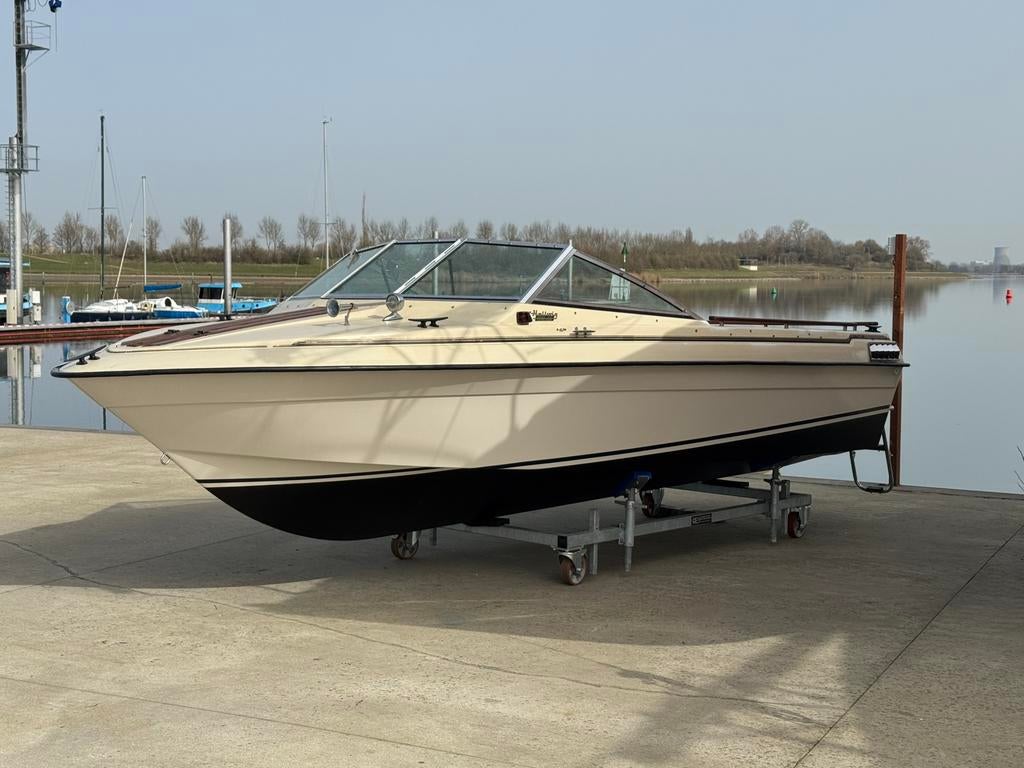 Leuke helwich maraton, incl trailer, Ophalen, Gebruikt, Staal, Binnenboordmotor