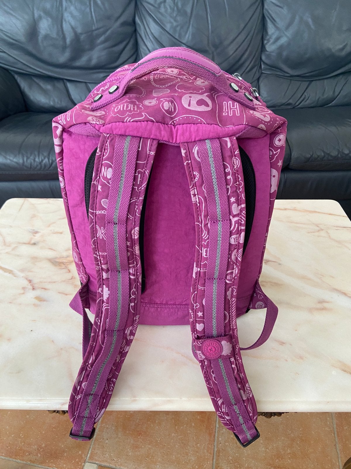 Beau grand sac à dos Kipling, double compartiment, Enlèvement, Utilisé, Kipling