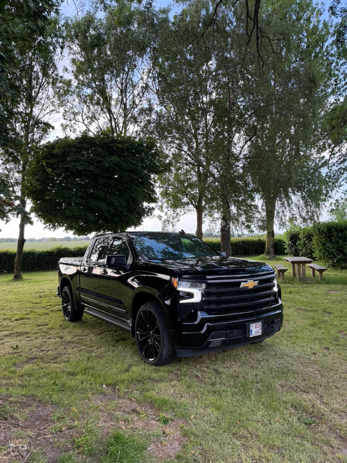 Chevrolet Silverado 6.2L V8. LPG. Pret à immatriculer. TVAC., Autos, Euro 6, 6250 cm³, Entretenue par le concessionnaire, Noir