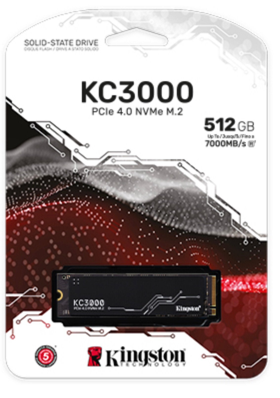 Kingston KC3000 SSD van 512 GB — PCIe 4.0 NVMe M.2, Computers en Software, Ophalen, Zo goed als nieuw, SSD