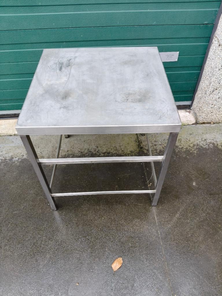 inox tafels ideaal voor naast barbecue, Tuin en Terras, Ophalen, Gebruikt