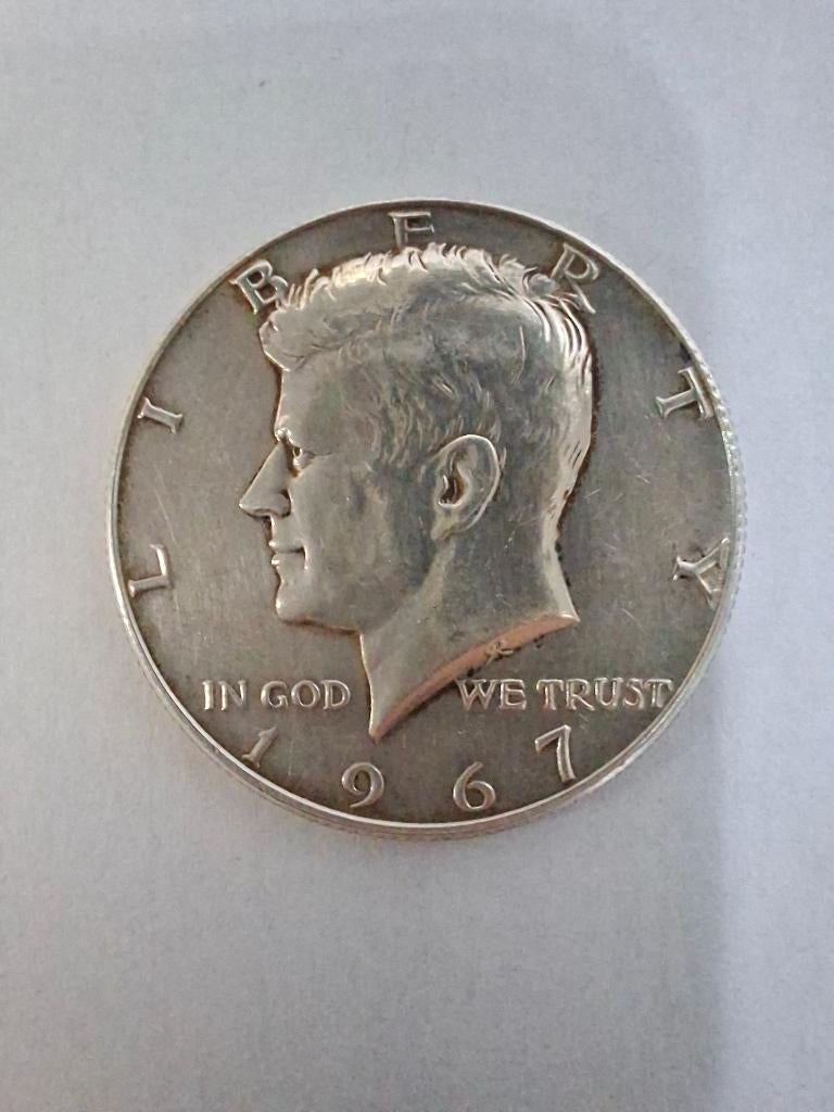Demi-dollar 1967 Kennedy, Enlèvement ou Envoi, Argent