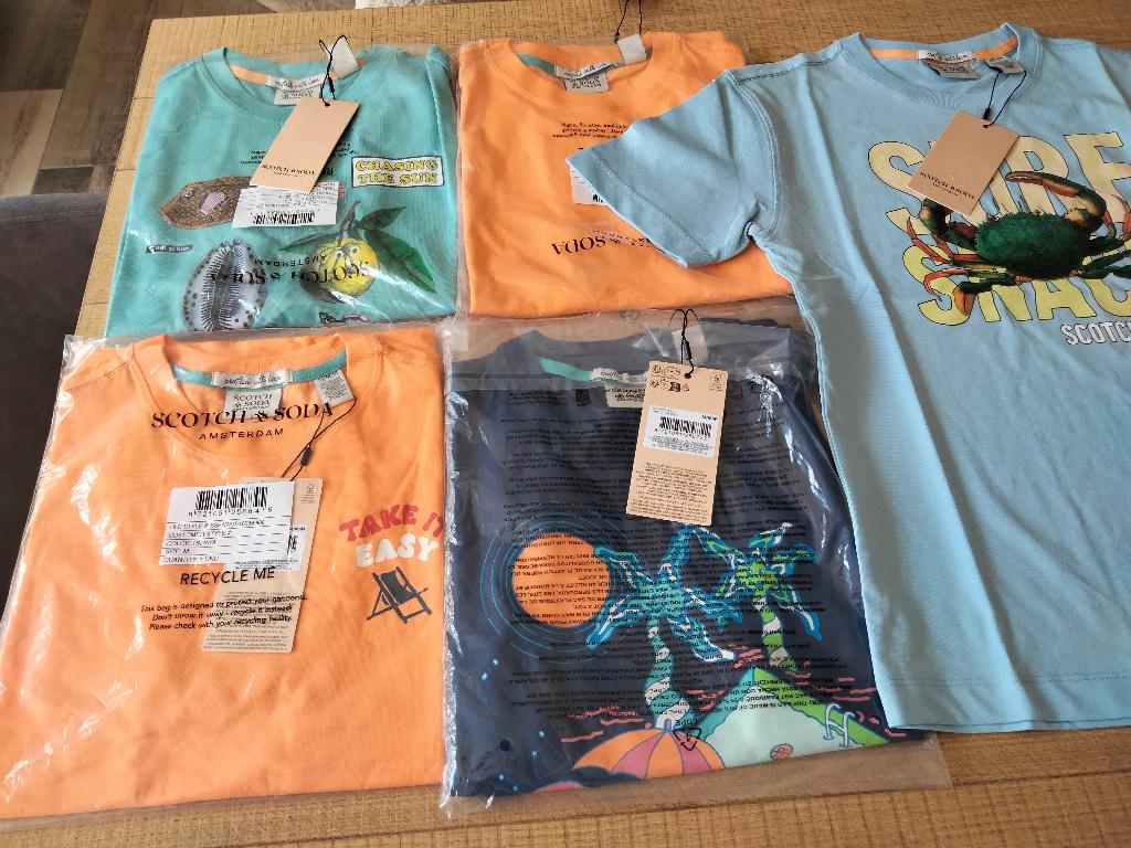 5 nieuwe t-shirts voor kinderen van scotch and soda, Ophalen, Nieuw, Scotch&Soda, Jongen of Meisje