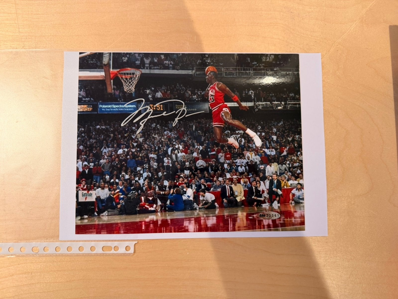 Michael Jordan gesingeerde foto , upperdeck coa, Ophalen of Verzenden, Gesigneerd