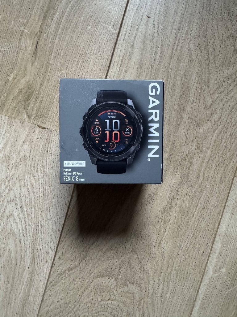 Garmin Fenix 8 AMOLED 51mm - Nieuw Zwart, Handtassen en Accessoires, Stappen, Zwart, Garmin, IOS