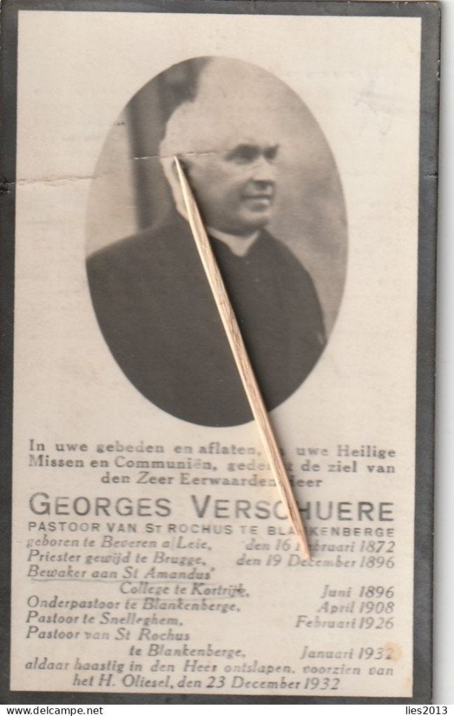 Priester Verschuere, Verzenden