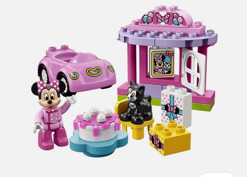 Duplo minnie mouse verjaardag 10873, Ophalen, Zo goed als nieuw, Compleet, Duplo