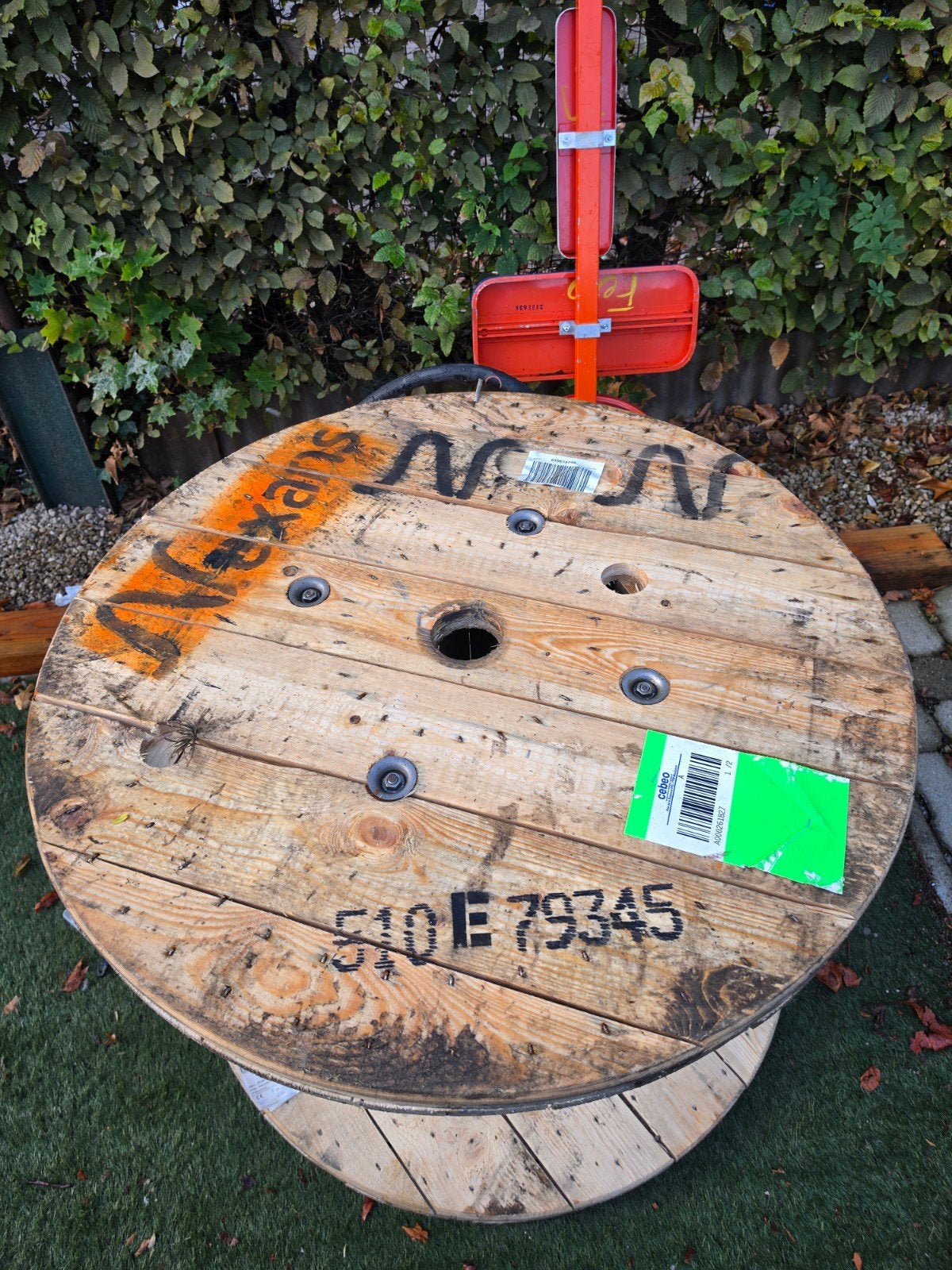 Kabelhaspel 100cm en 140cm diameter., Ophalen