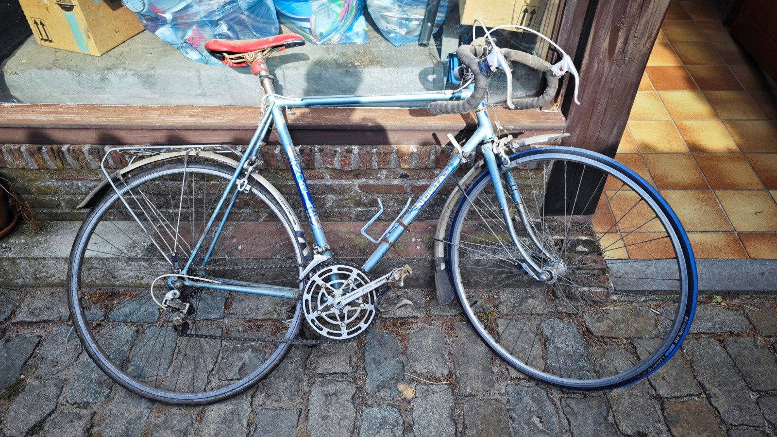 koersfiets norta 10 speed retro, Autres marques, Frein sur jante, Moins de 10 vitesses, Enlèvement