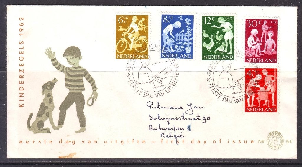 Postzegels Nederland (15) : diverse FDC's en brieven 1, Timbres & Monnaies, Enlèvement ou Envoi, Après 1940, Affranchi