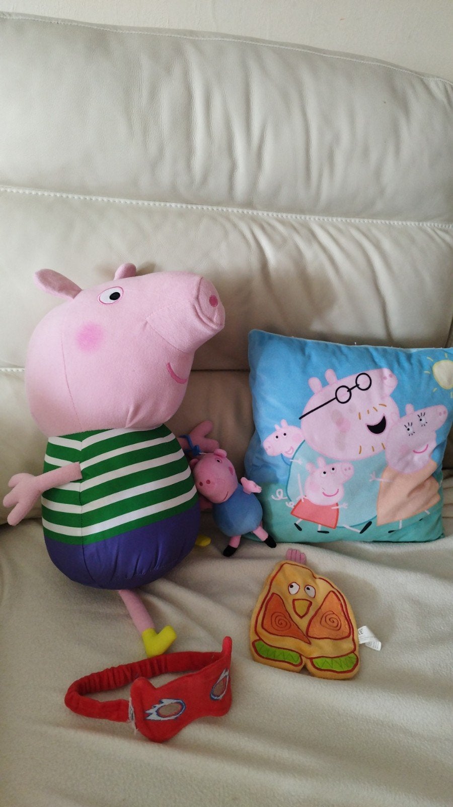 Peppa pig grote knuffel + baby Peppa pig + kussen, Kinderen en Baby's, Speelgoed | Knuffels en Pluche, Peppa Pig, Ophalen