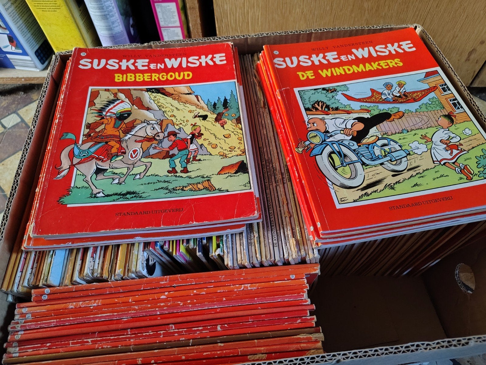 Suske en Wiske goedkoper dan kringloopwinkel, Ophalen