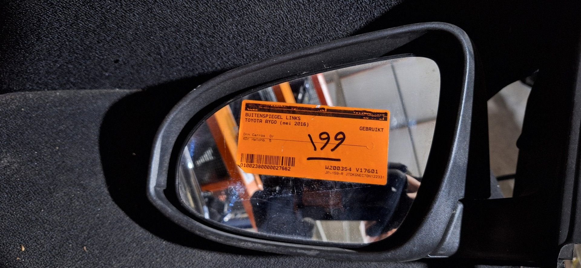 Toyota Aygo (2014-2022) Buitenspiegel Links Oranje, -, Utilisé, -, -