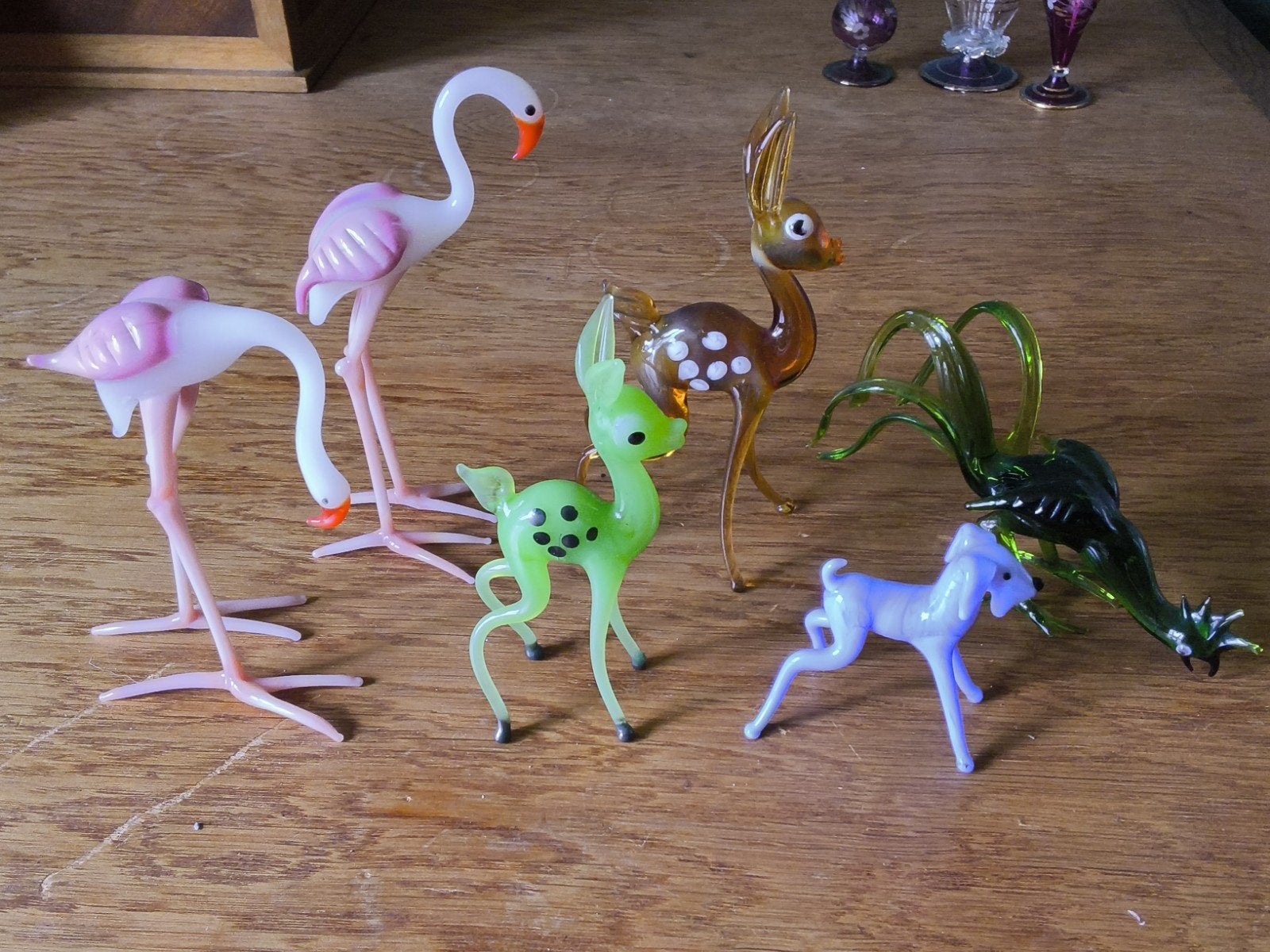 figurines miniatures en verre soufflé, Enlèvement, Comme neuf, Animal
