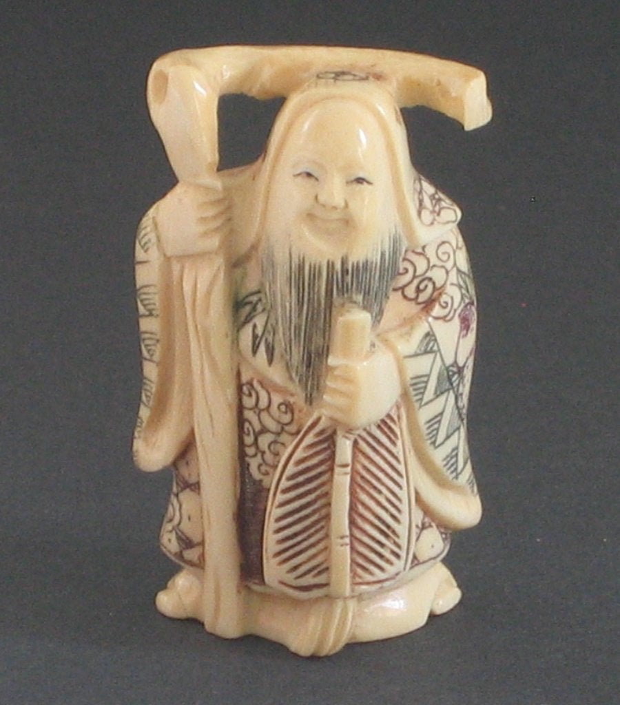 Antiquités japonaises Netsuke en parfait état et signées., Antiquités & Art, Art | Art non-occidental, Japon, Autres matériaux