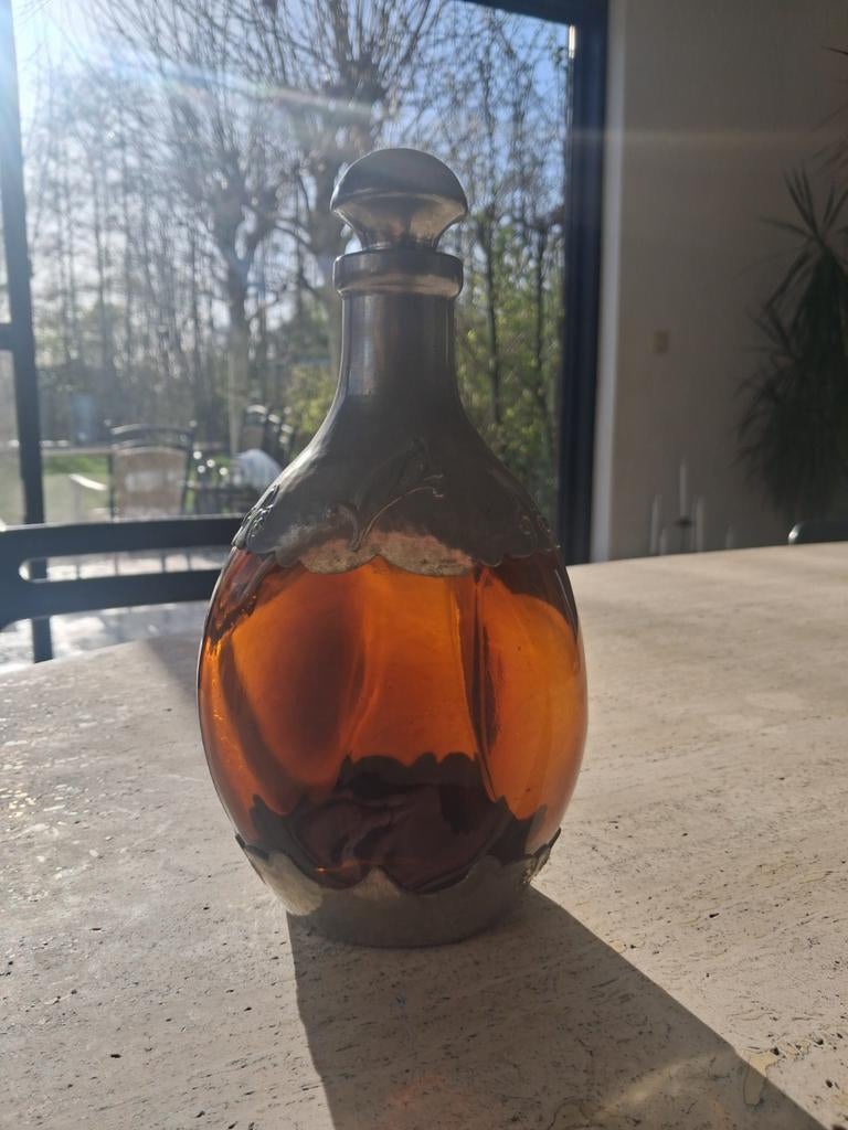 Vintage  Amber Likeur karaf, Ophalen