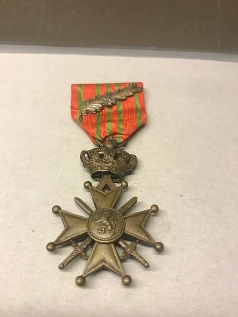Oorlogskruis WOI, Verzamelen, Militaria | Algemeen, Landmacht, Lintje, Medaille of Wings, Ophalen of Verzenden