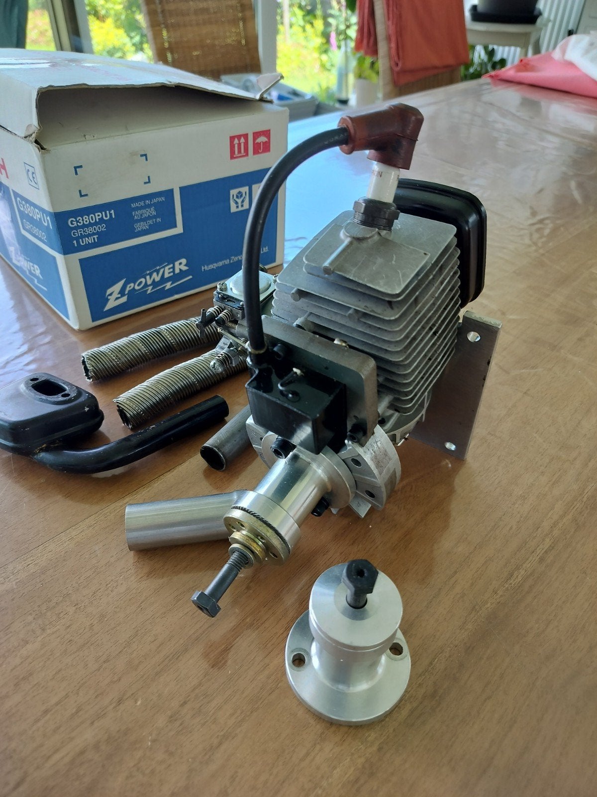 Motor Zenoah, Ophalen