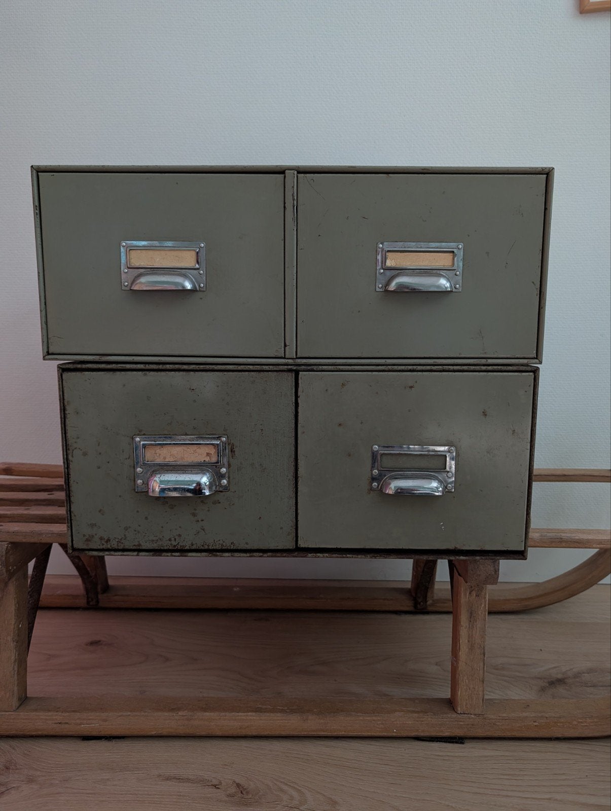 Vintage metalen ladekastjes, Huis en Inrichting, Ophalen