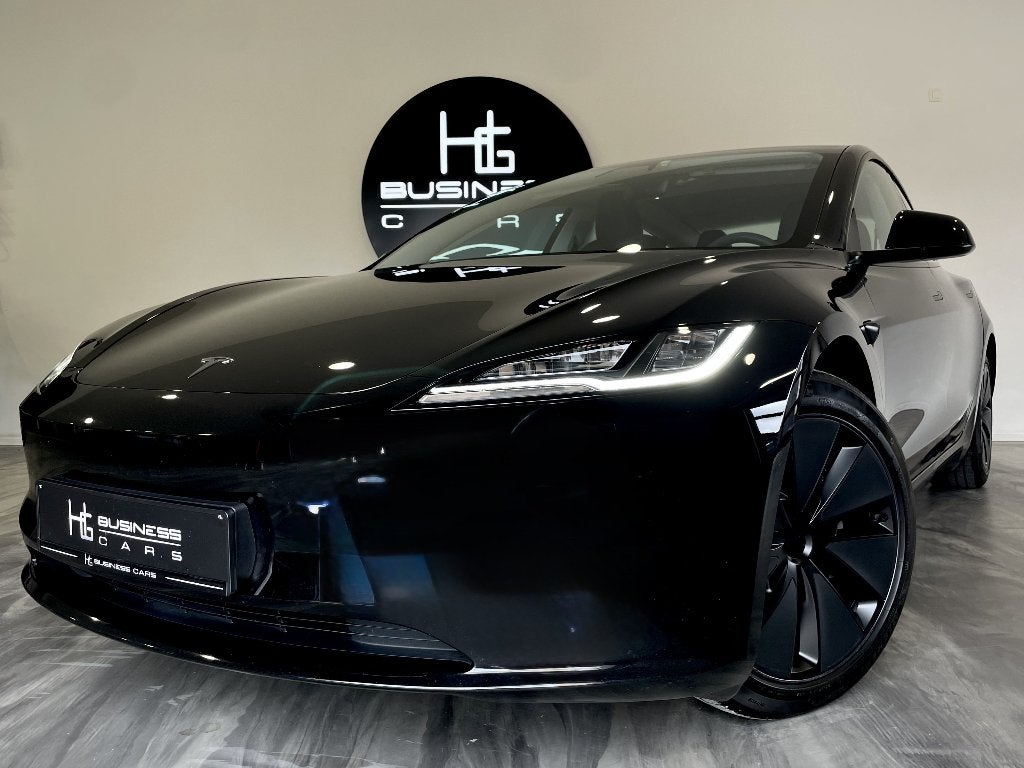 Tesla Model 3 RWD/ HIGHLAND/ STANDARD RANGE/ PREMIUM/ FSD4, Auto's, Zwart, 208 kW, Zwart, Leder