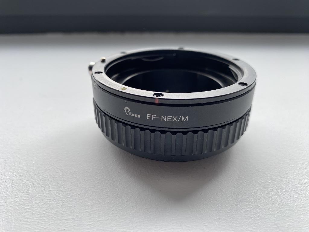 Pixco EF-NEX/M Mount with macro focusing helicoid, TV, Hi-fi & Vidéo, Photo | Lentilles & Objectifs, Comme neuf, Accessoires, Enlèvement ou Envoi