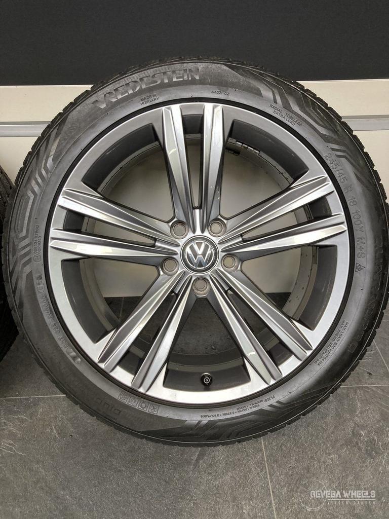 18” originele Volkswagen Arteon Passat velgen + banden 5x112, Pneus et Jantes, 245 mm, 4 Saisons, Véhicule de tourisme