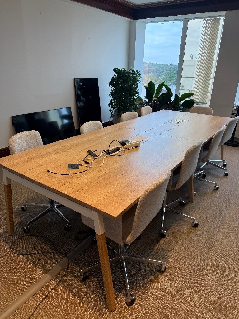 Table de bureau / réunion, Ophalen, Scandinavisch, Hout, Zo goed als nieuw